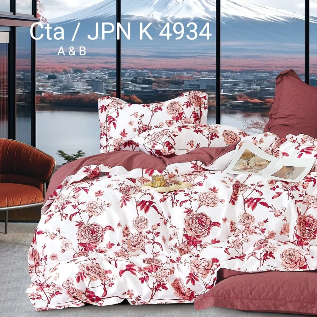 Sprei Katun Jepang Motif ANAK/BUNGA/ MAWAR/ROSE (ANTI GESER) Tebal  HOMEMADE