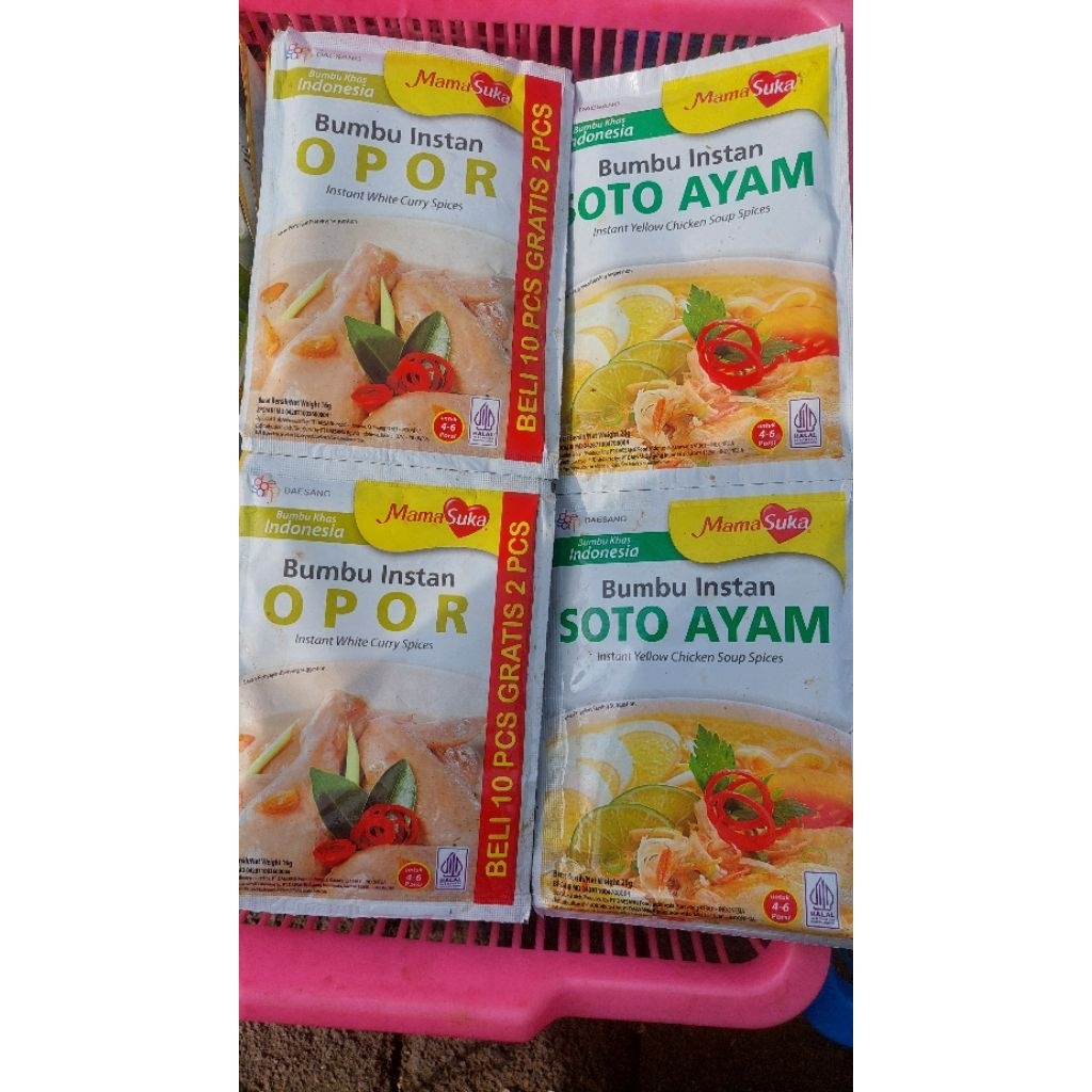 MamaSuka Bumbu Instan Opor Soto Ayam Rendang