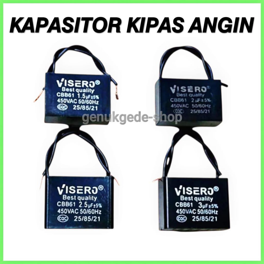 Kapasitor Kipas Angin VISERO, Kapasitor Kipas Angin.