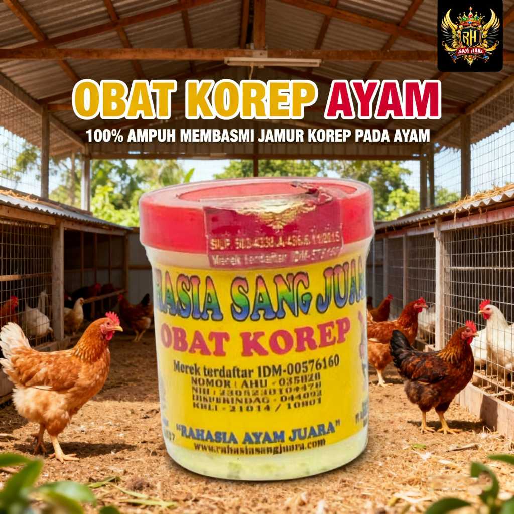 Obat Korep Kurap Ayam Bangkok 30gr - Ampuh Mengatasi Jamur Kurap Pada Ayam