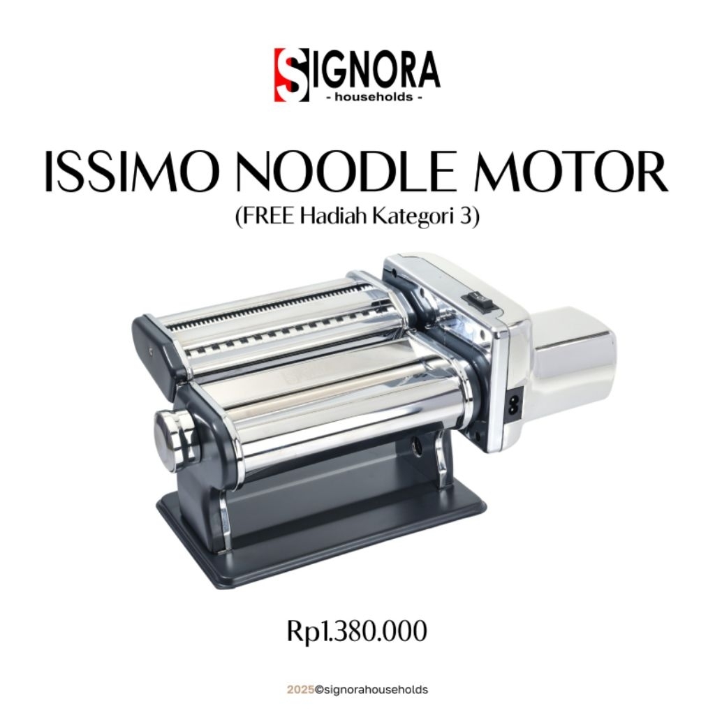 Noodle Motor Issimo Signora Mesin Membuat Mie Listrik Otomatis Gilingan Pastel Gilingan Mie Molen