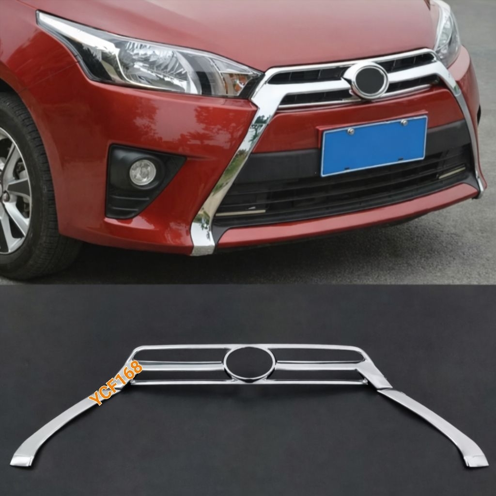 List List Grill Grille Bumper Depan Mobil All New Yaris Lele Tahun 2014 2015 2016 2017 Type G Chrome