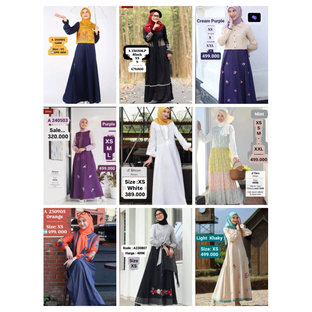 GAMIS DANNIS WANITA UKURAN XS //GAMIS DANNIS ORI
