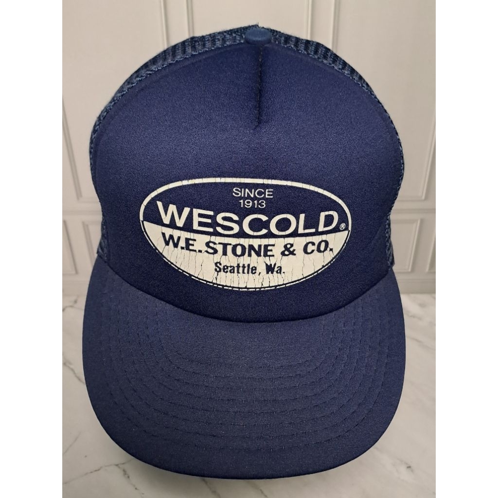 Topi Trucker Second / Preloved Wescold Seattle. Wa. San Sun Navy
