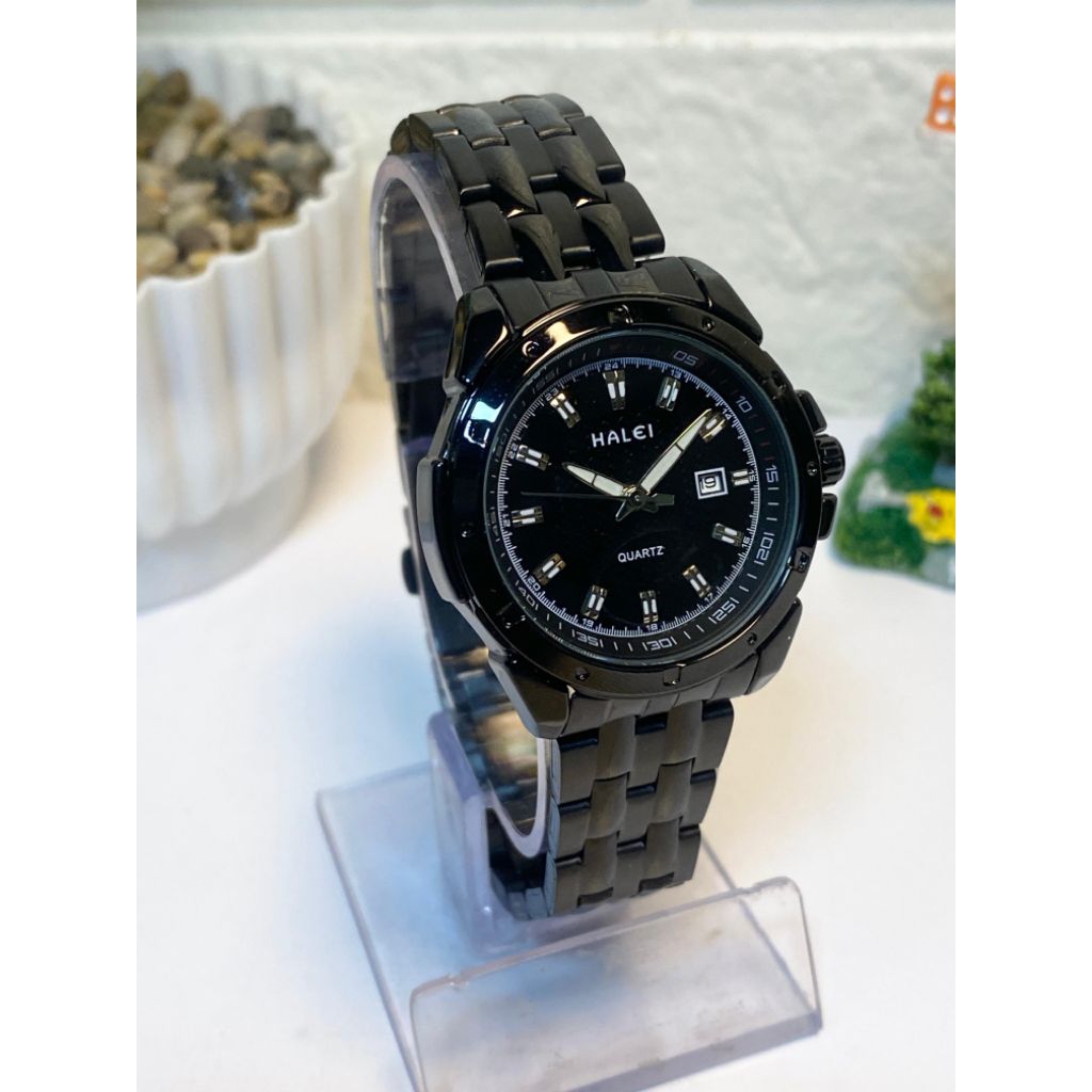 [BISA COD] 5PJ - Jam Tangan Halei 8010L - Stainless - Fitur Date - Jam Tangan Wanita Murah