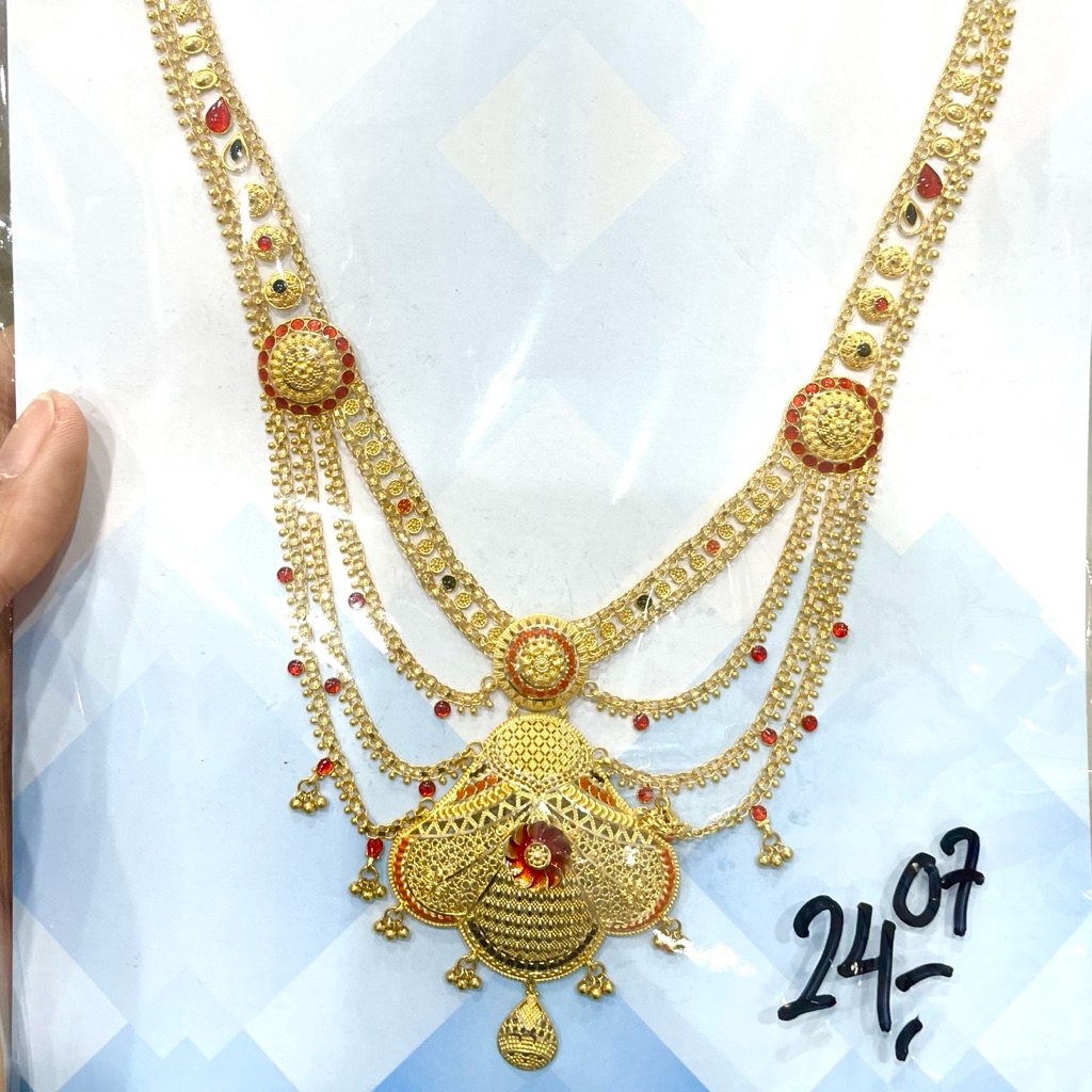 Kalung Sultan Rumbai Warna Elegan Ala Dubai Kalung Emas Asli Kadar 700