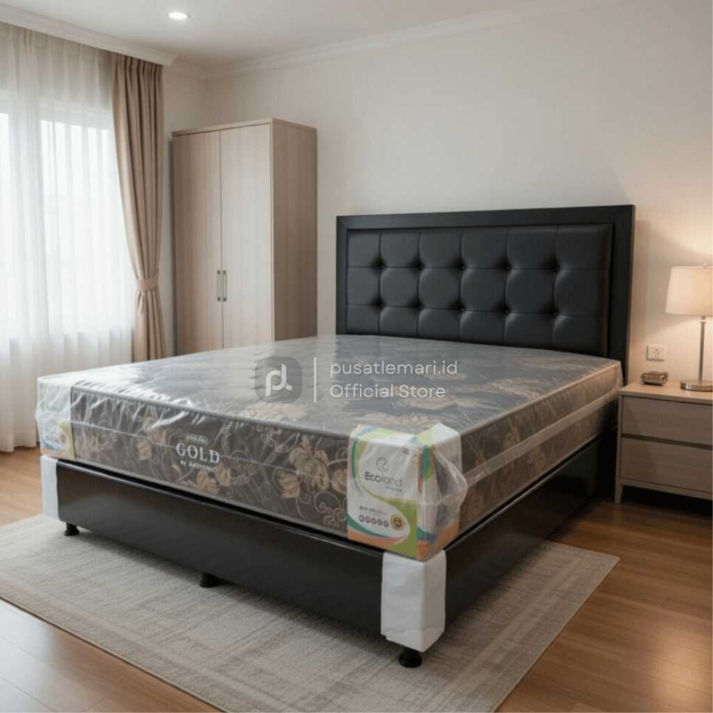 Springbed Spinno Gold Matras Divan Bedset Garansi 10 Tahun  120x200 140x200 160x200 180x200