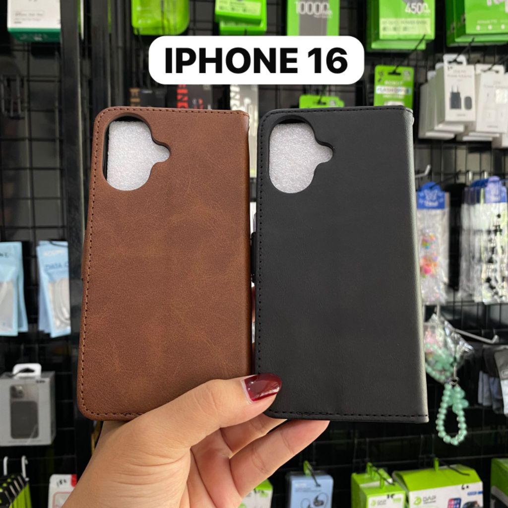 CASE CASING DOMPET LIPAT KULIT IPHONE 16 / IPHONE 16 PRO MAX