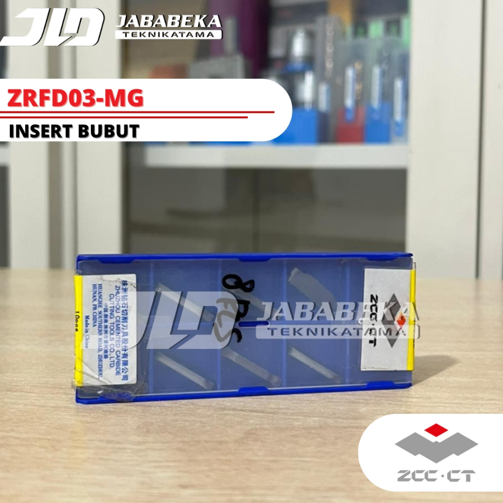 Insert ZRFD03-MG YBG302 Insert Potong Grooving 3mm ZRFD 03 MG YBG 302 ZCC.CT Original