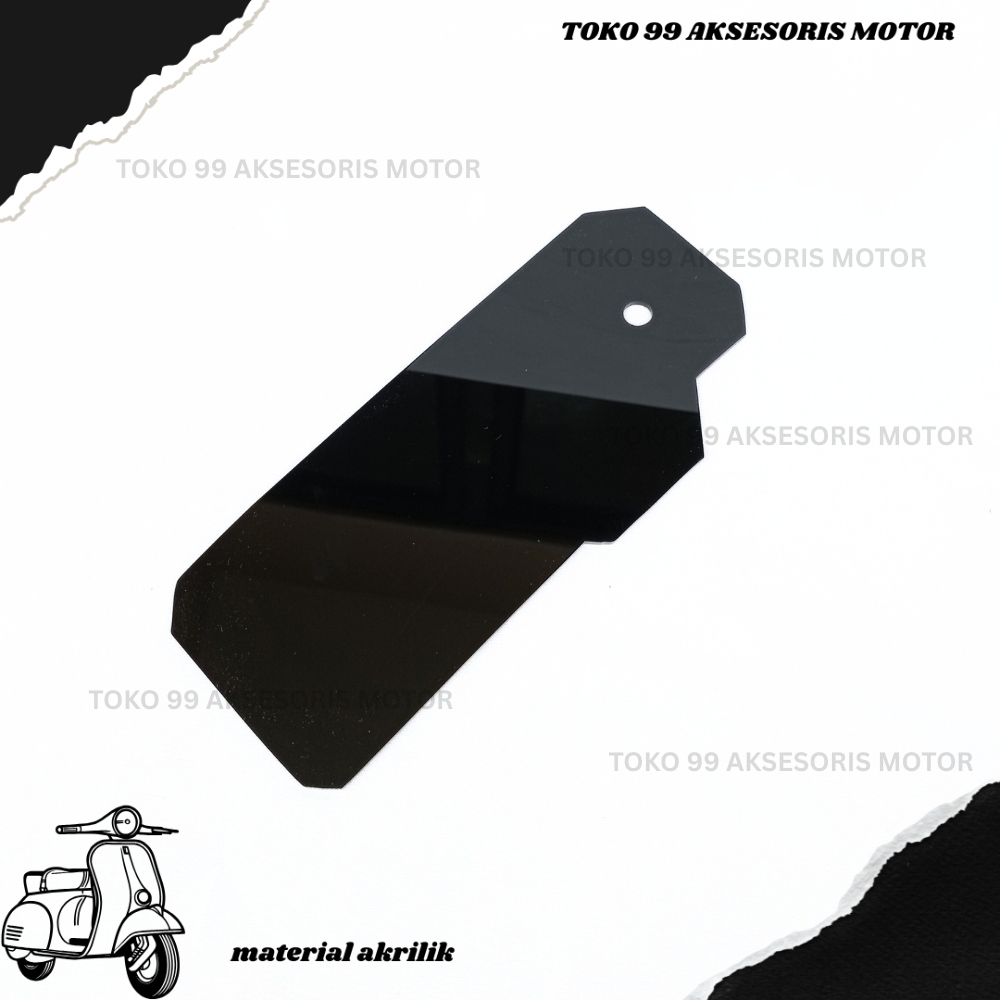 MUDFLAP AKRILIK R15 V3 ( SEPASANG 2PCS ) PENAHAN LUMPUR R15 V3 AKRILIK HITAM SMOKE