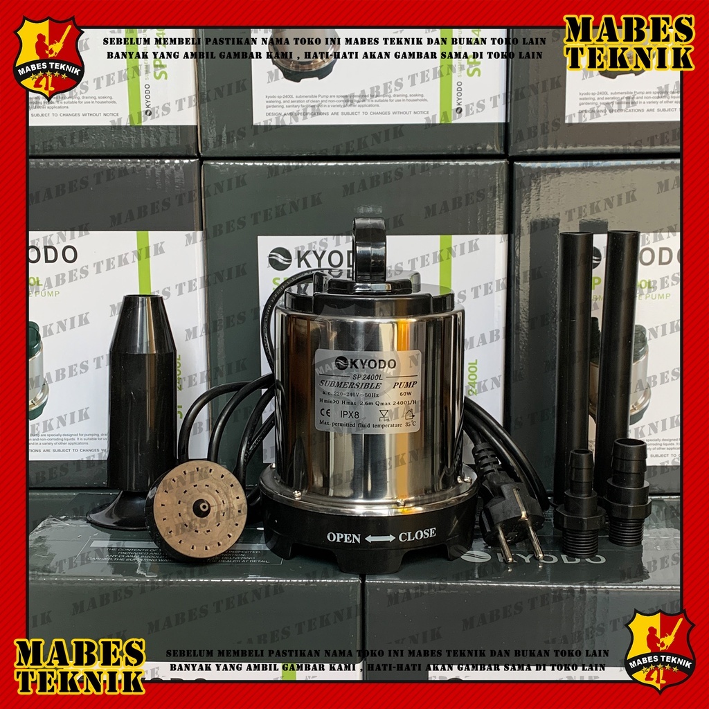 KYODO SP2400L / SP 2400 / SP 2400L - POMPA CELUP / SUBMERSIBLE PUMP - POMPA KOLAM IKAN SIRKULASI