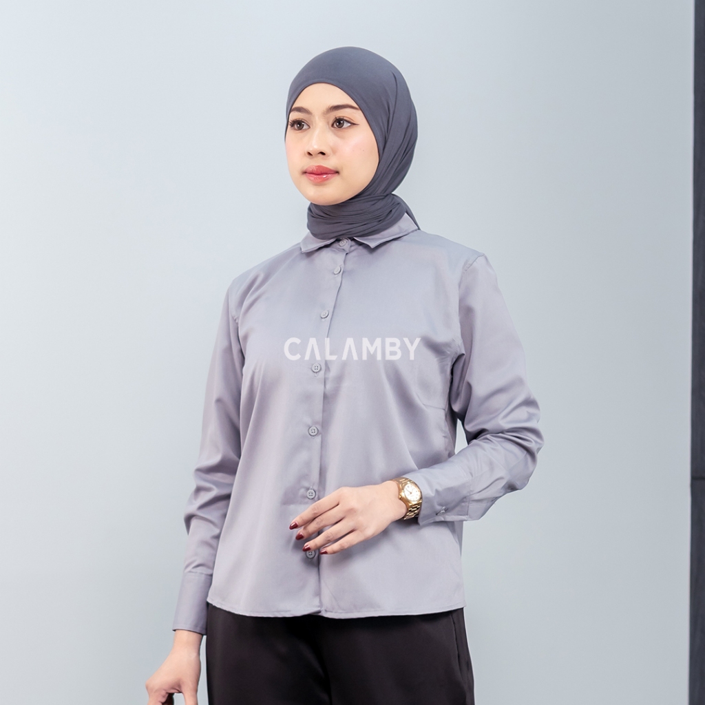 Kemeja Atasan Wanita Toyobo Polos KBT