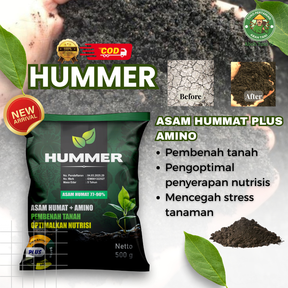 Hummer - Asam Humat 90% + Asam Amino Pembenah Tanah & Pengoptimal Nutrisi
