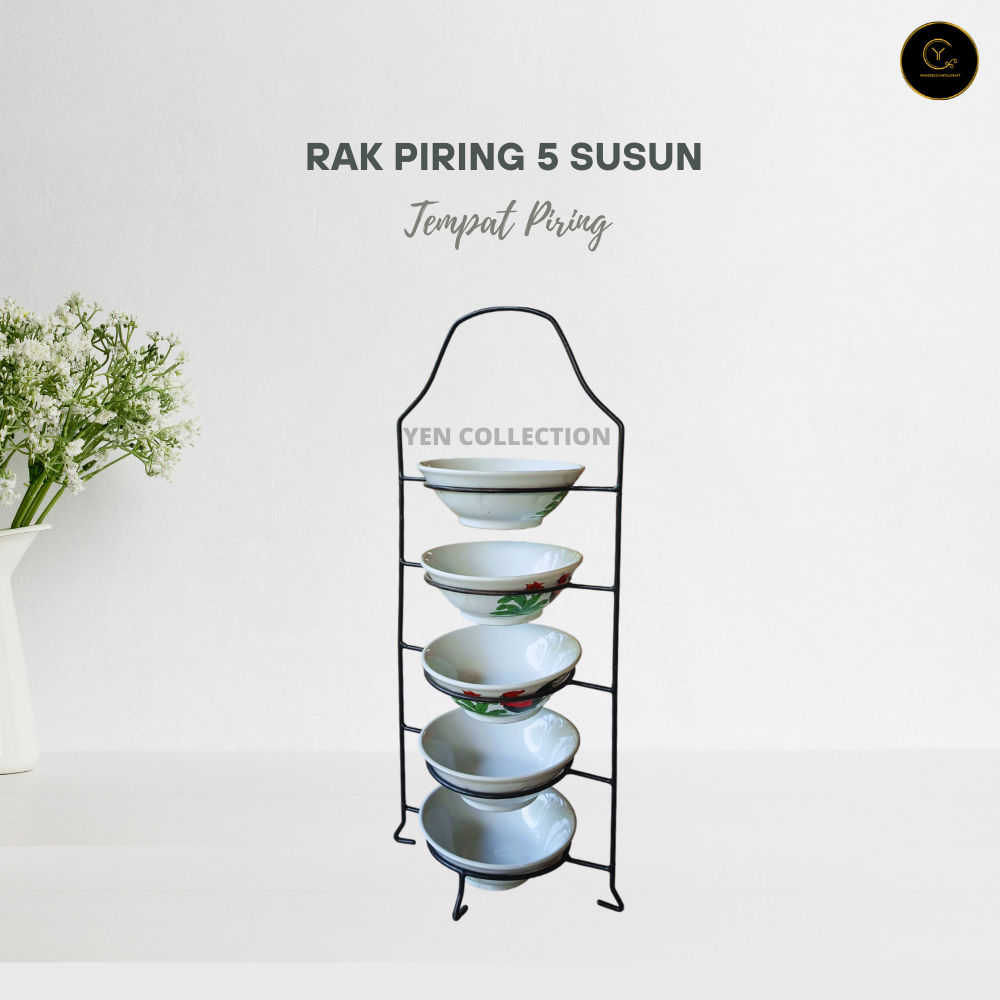 Yenche Tentengan Piring Hajatan Tentengan Piring 5 Susun Tempat  Piring Besi