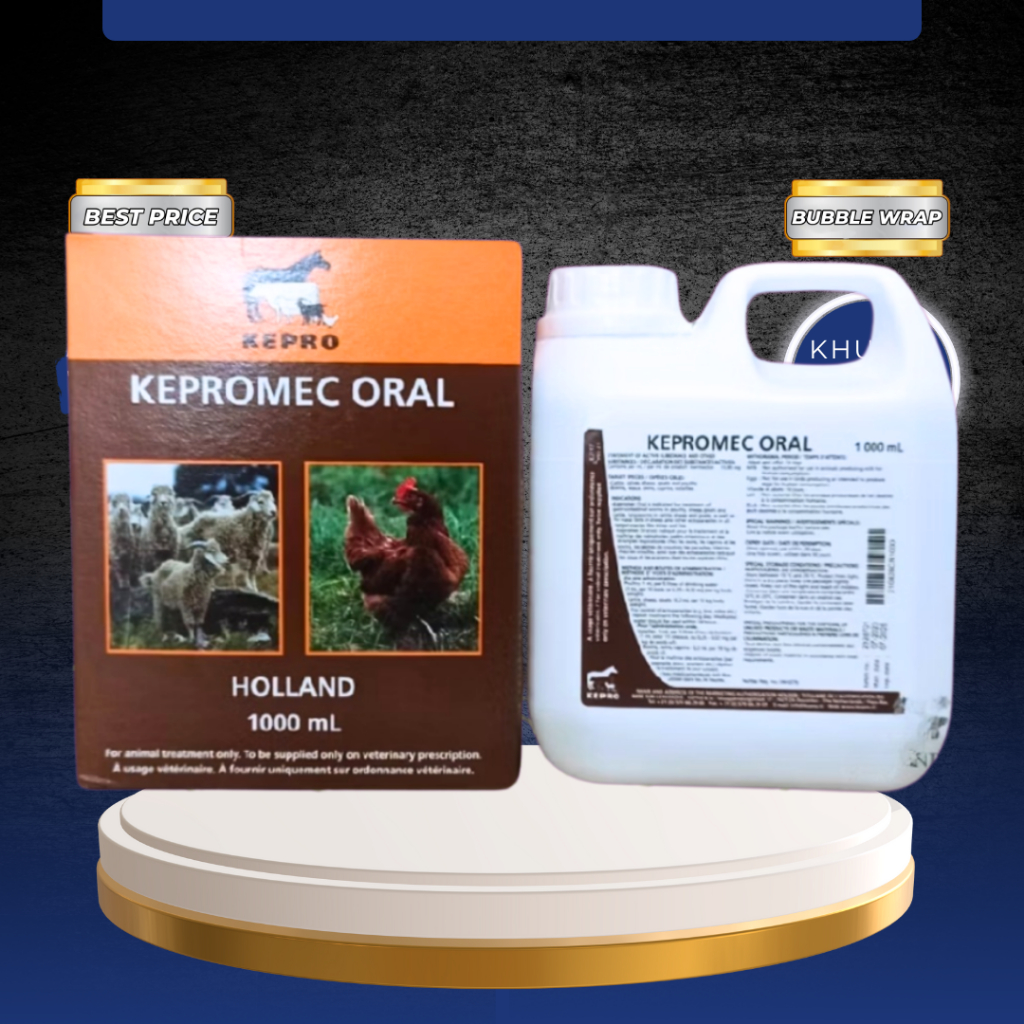 KEPROMEC ORAL 1 LITER ORIGINAL BY OTASINDO - Ampuh Atasi Cacingan, Kutu, Kudis & Scabies Hewan.