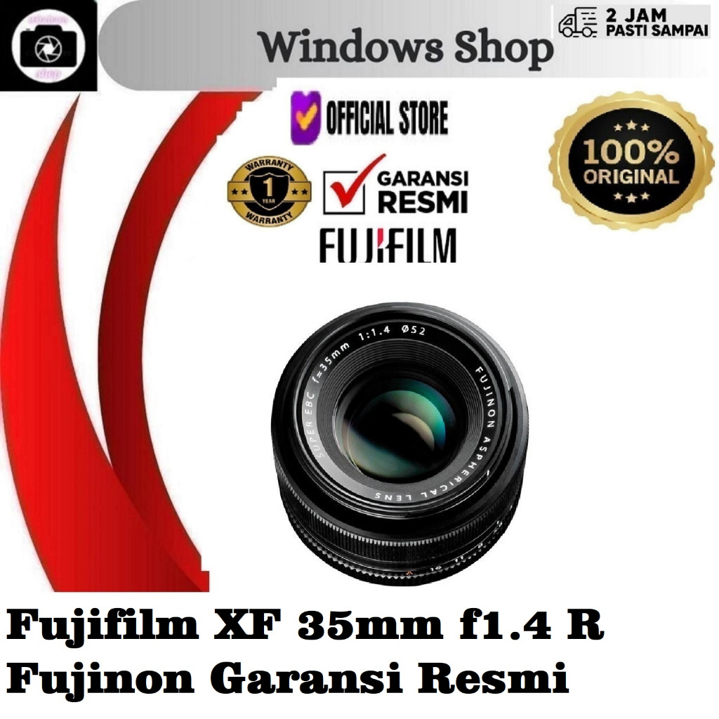 Fujifilm XF 35mm f1.4 R Fujinon XF35mm f/1.4 R Fuji Garansi Resmi