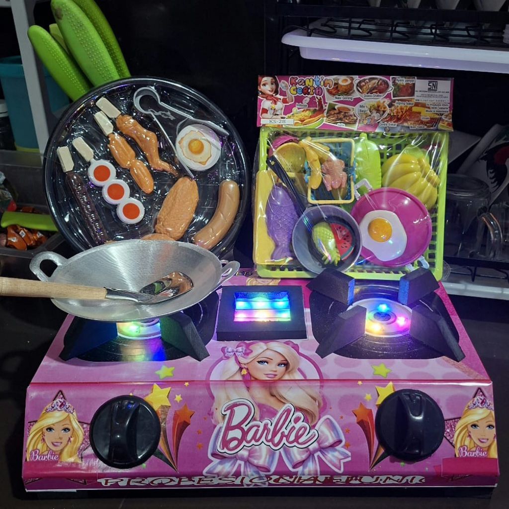 Mainan Kompor Jumbo 2 tungku Lampu/ mainan anak kompor 2 tungku lampu 3 mode kedip