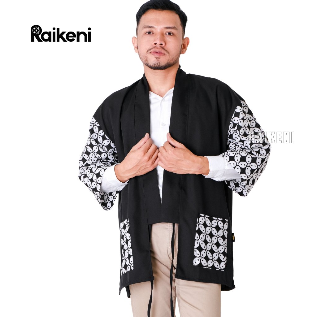 RAIKENI Kimono Rindu | Kimono Tenun Batik Jawa Tengah | Outerwear Unik Etnik Unisex | Cardigan Batik
