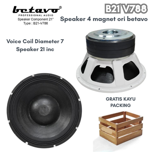 SPEAKER KOMPONEN BETAVO B21 V788 / B21V788 21 INCH ORIGINAL BETAVO GRATIS PACKING KAYU