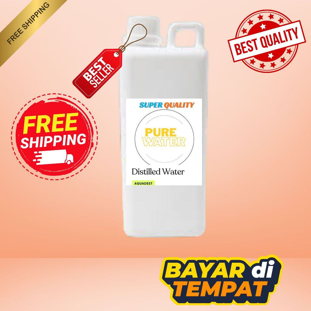 AQUADEST 1 LITER / AIR SULING 1LITER / AQUADEST MURNI SULING