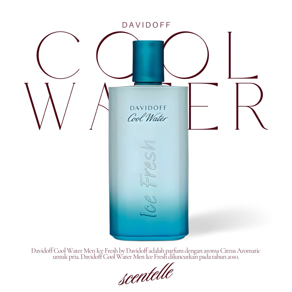 Davidoff Cool Water Ice Fresh Men Perfume 100ml [100% Original]