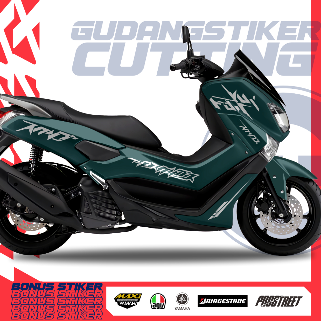 STRIPING CUTTING YAMAHA NMAX V1 OLD STIKER DESAIN MODERN LOOK STICKER SKOTLET PREMIUM MOTOR