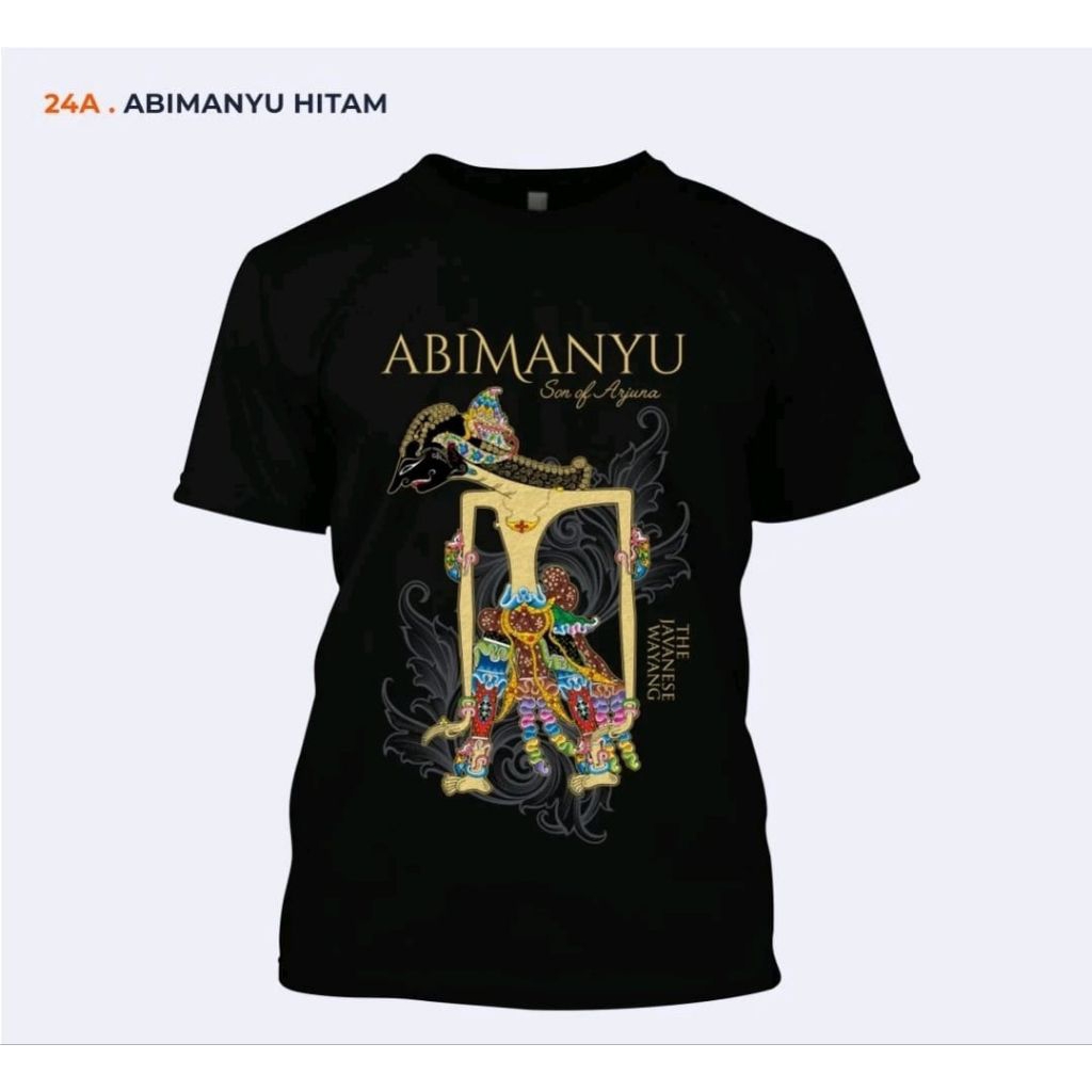 KAOS WAYANG ABIMAYU // KAOS WAYANG