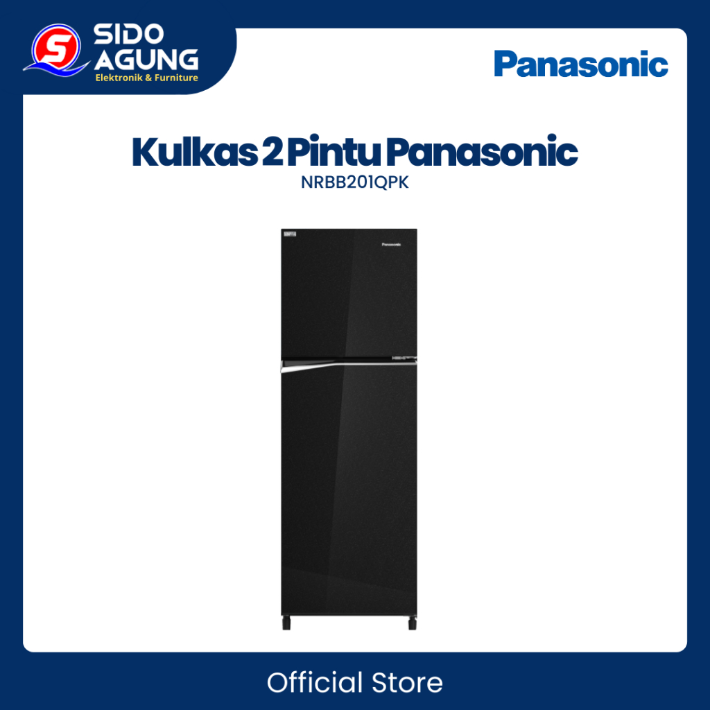 KULKAS 2 PINTU PANASONIC NRBB201QPK