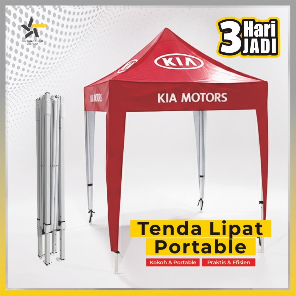 TENDA LIPAT PORTABLE 2X2  3x3| TENDA BAZAAR | TENDA PAMERAN |  TENDA CUSTOM PRINT