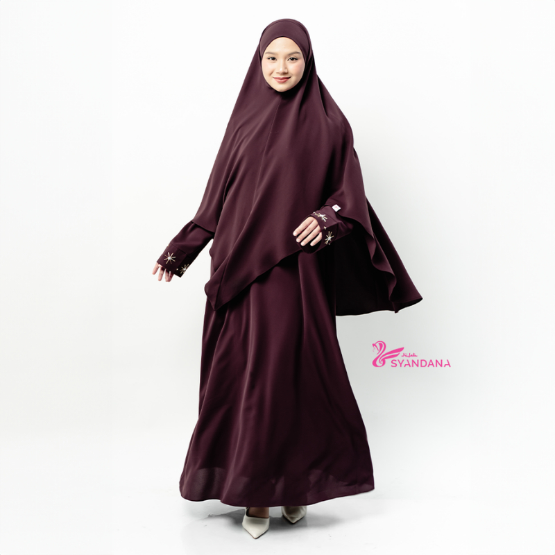 Hijab Syandana Mazena Abaya Mazen Anti UV by Kain Sultan Gamis Lebaran Terbaru (ABAYA ONLY BELUM TER