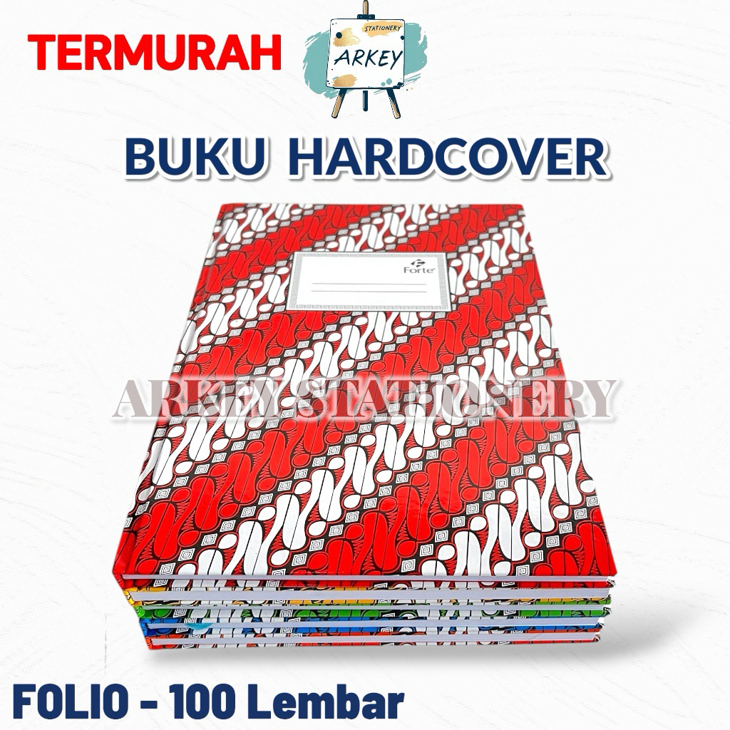 FORTE BUKU HARDCOVER FOLIO 100 Lembar / Hardcover Folio 100 Lembar