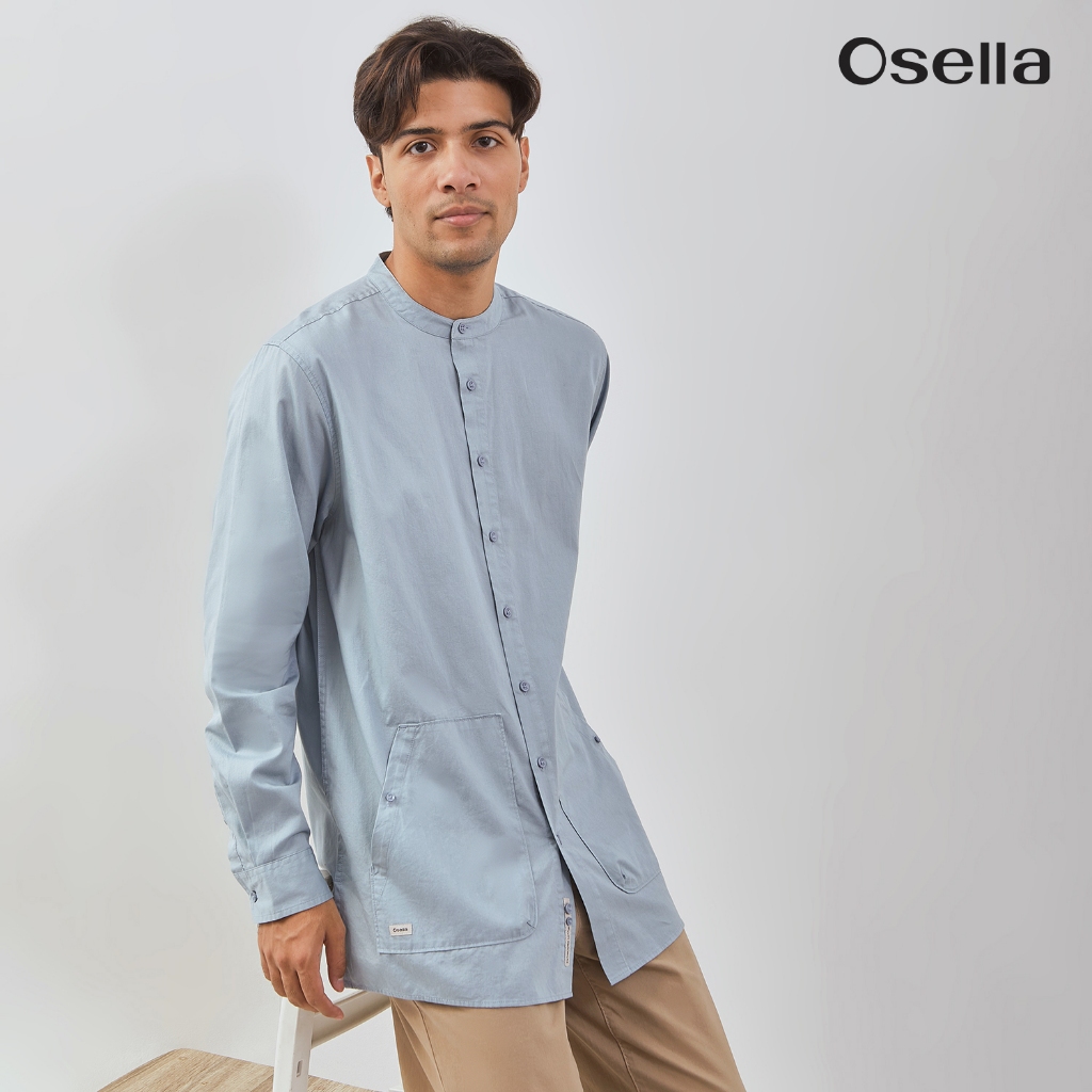 Osella Azlan Long Sleeve Tunic 103T6601 | Kemeja Koko Lengan Panjang Pria