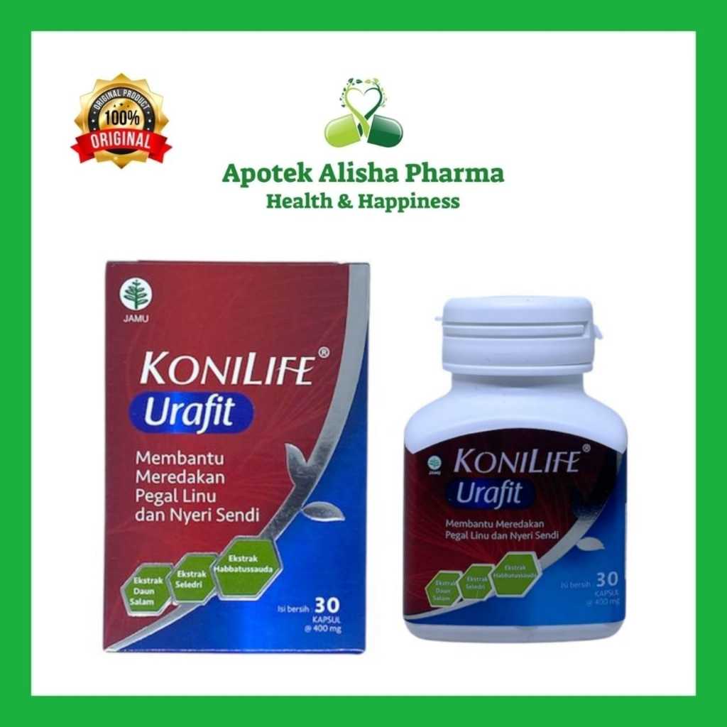 Konilife Urafit Box isi 30 Kapsul Konimex Suplemen Herbal Asam Urat
