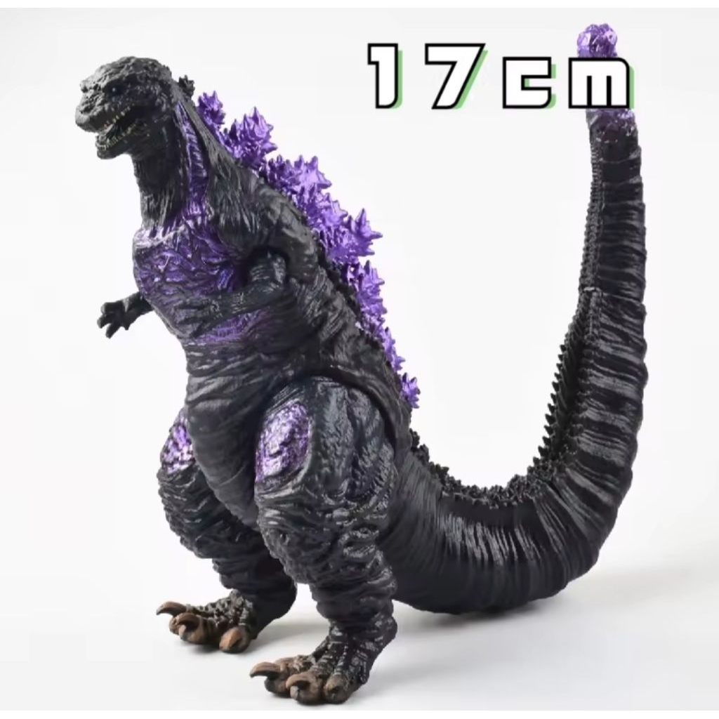 action figures shin godzilla ungu ukuran 17cm monster dinosaur gorilla