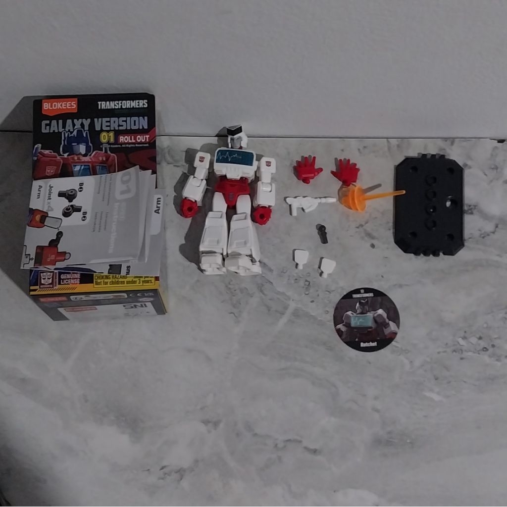 Blokees Transformers Galaxy Version 01 Rachet (Sudah Rakit) Aksesoris Lengkap Belum,Longgar,Masi kua