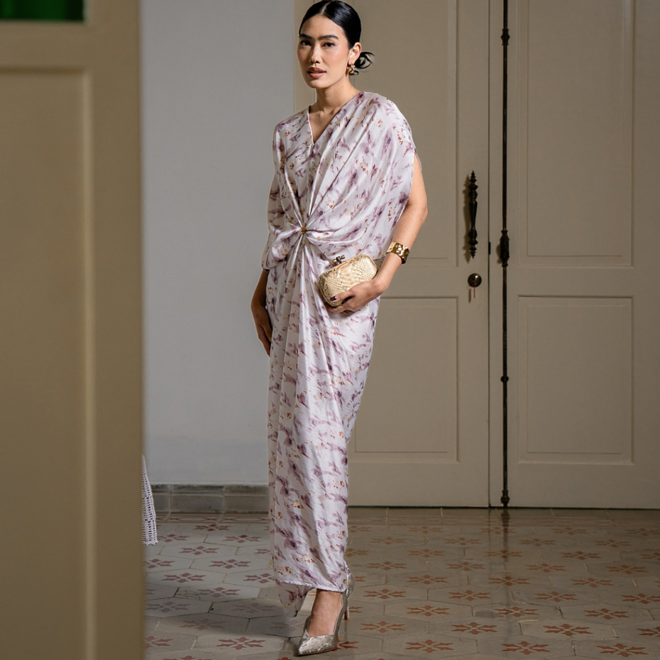 This Is April EID Shakira Kaftan Maxi Gaun Wanita Baju Lebaran Lengan Panjang Raya Modest Stylish Iv