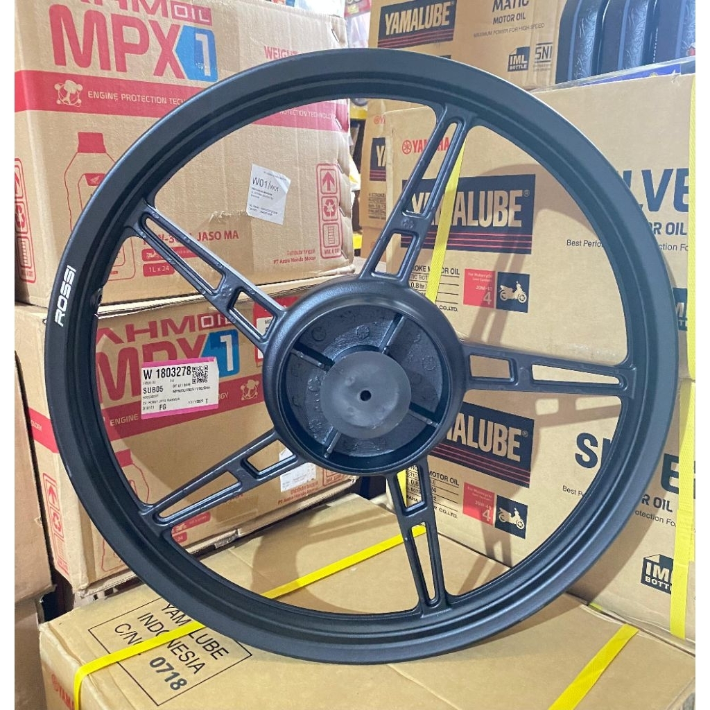 MX VELG BINTANG BELAKANG PALANG 5 HITAM V ROSSI JUP Z NEW VEGA ZR