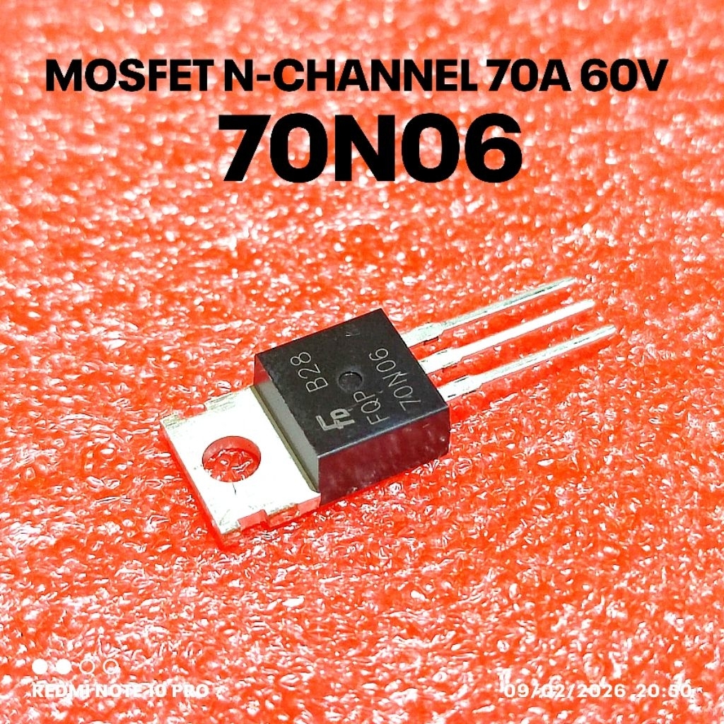 MOSFET N-CHANNEL FQPF70N06 70N06 70A 60V
