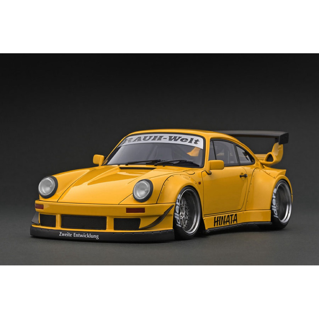 IGNITION MODEL SCALE 1:18 3621 PORSCHE 930 RWB HINATA YELLOW