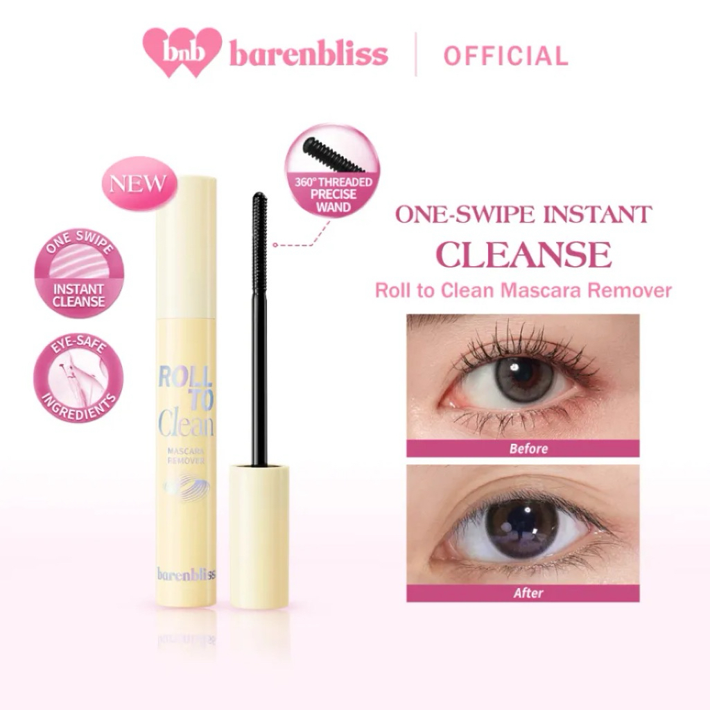 Barenbliss roll to clean mascara remover