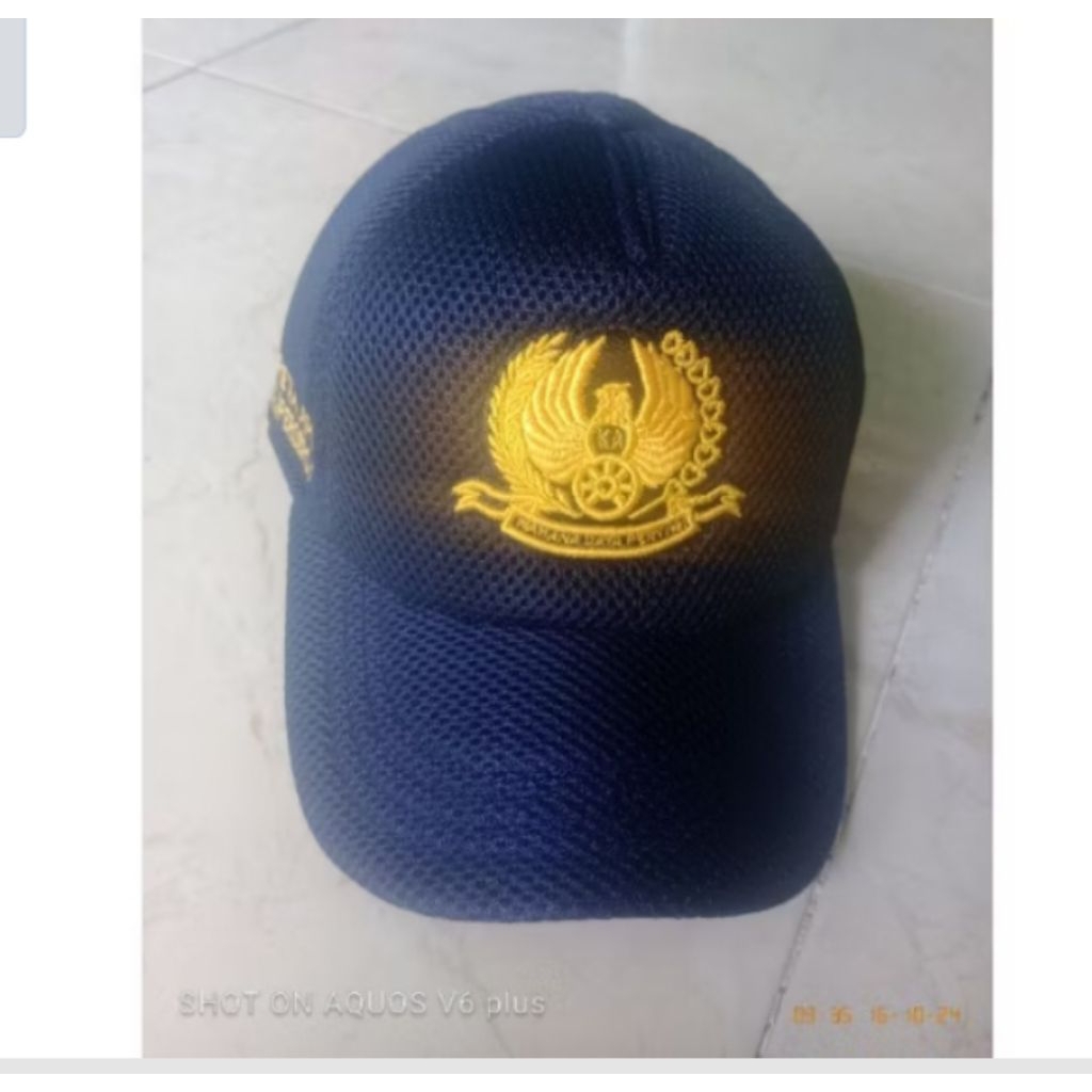 topi KAI wahana dwipertiwi topi kereta api