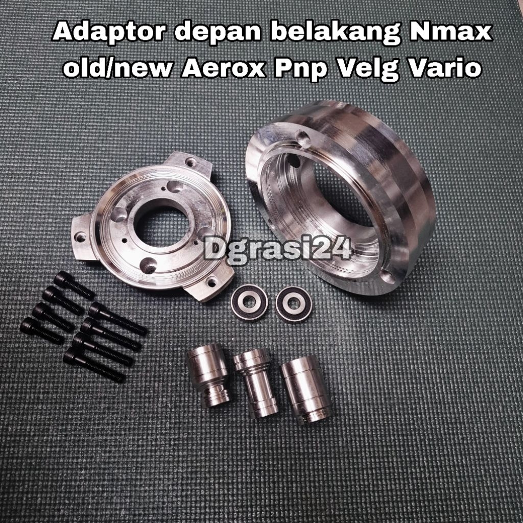 Adaptor Disc Nmax old/new PNP velg Vario 125/150/Plendes Roda depan belakang Nmax pasang velg vario