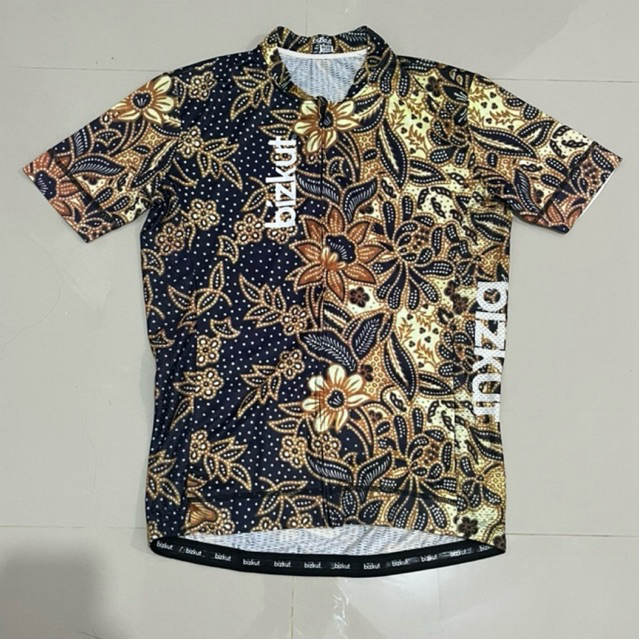 Jersey Sepeda Roadbike Bizkut Batik Original size XL