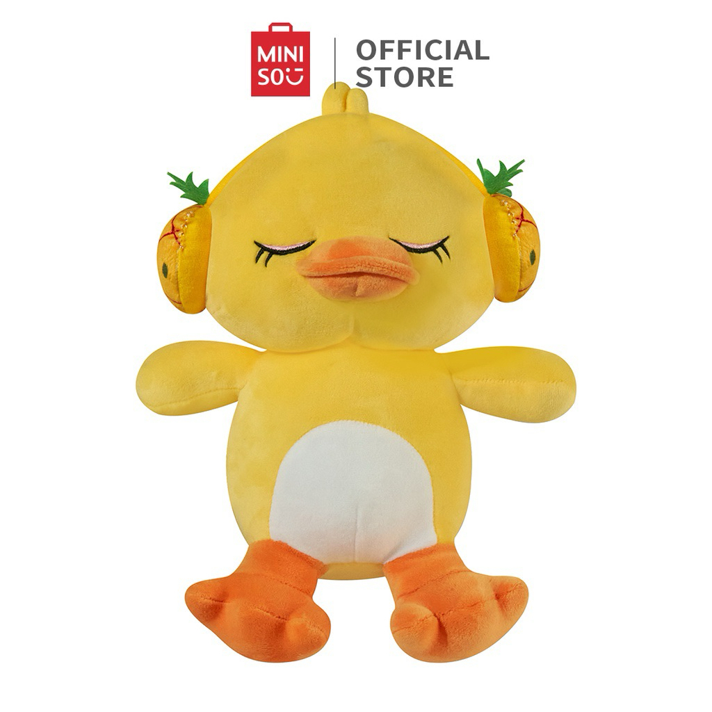 Miniso duck Earphone Plush Toy / Boneka bebek