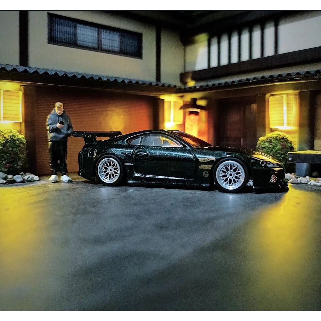 Hotwheels Toyota Supra MK4 Hijau - Loose