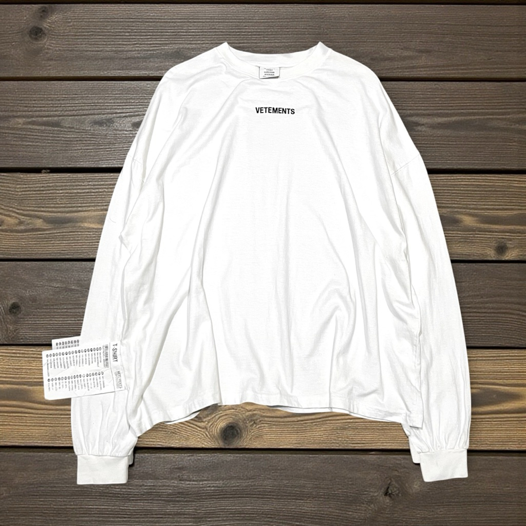 Vetements Longsleeves Tee Oversized White Original