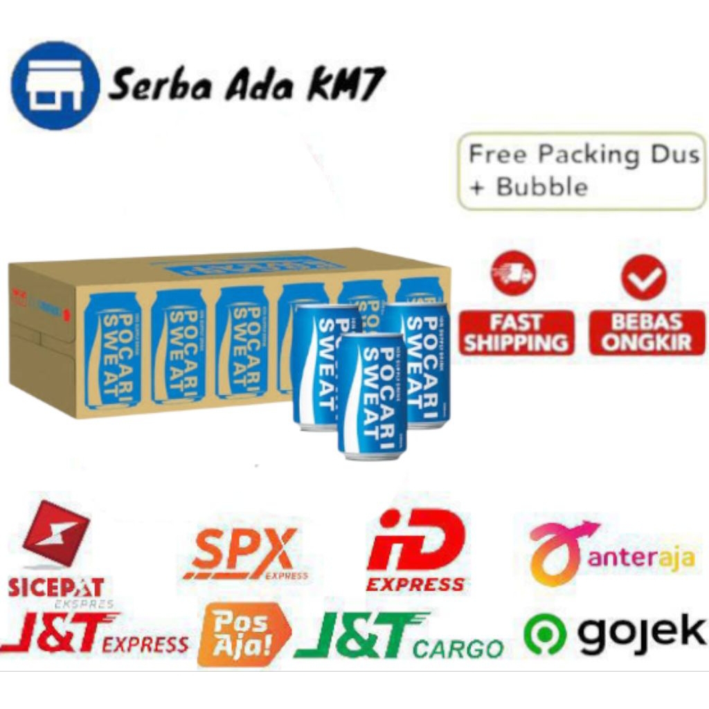POCARI SWEAT 330 ML KALENG 1 DUS ISI 24 KALENG