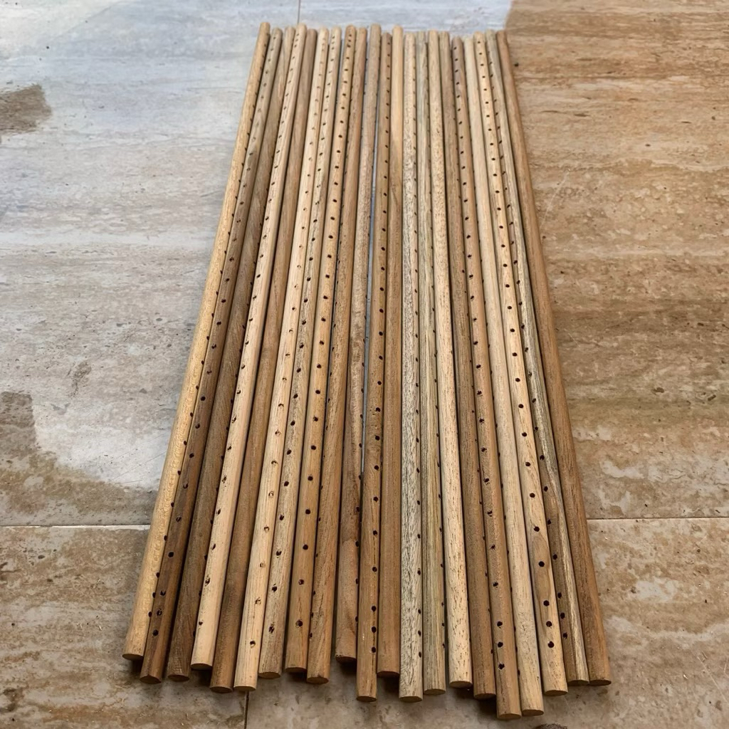 Grosir 10pcs Sabuk Sangkar Panjang 45cm Diameter 8mm Lobang Bor 2,5mm Jarak Bor 1,2mm untuk Kebutuha