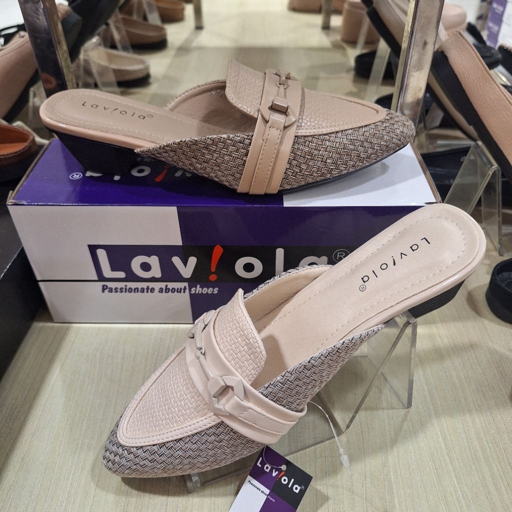 SEPATU SANDAL SELOP LAVIOLA HAK 5CM