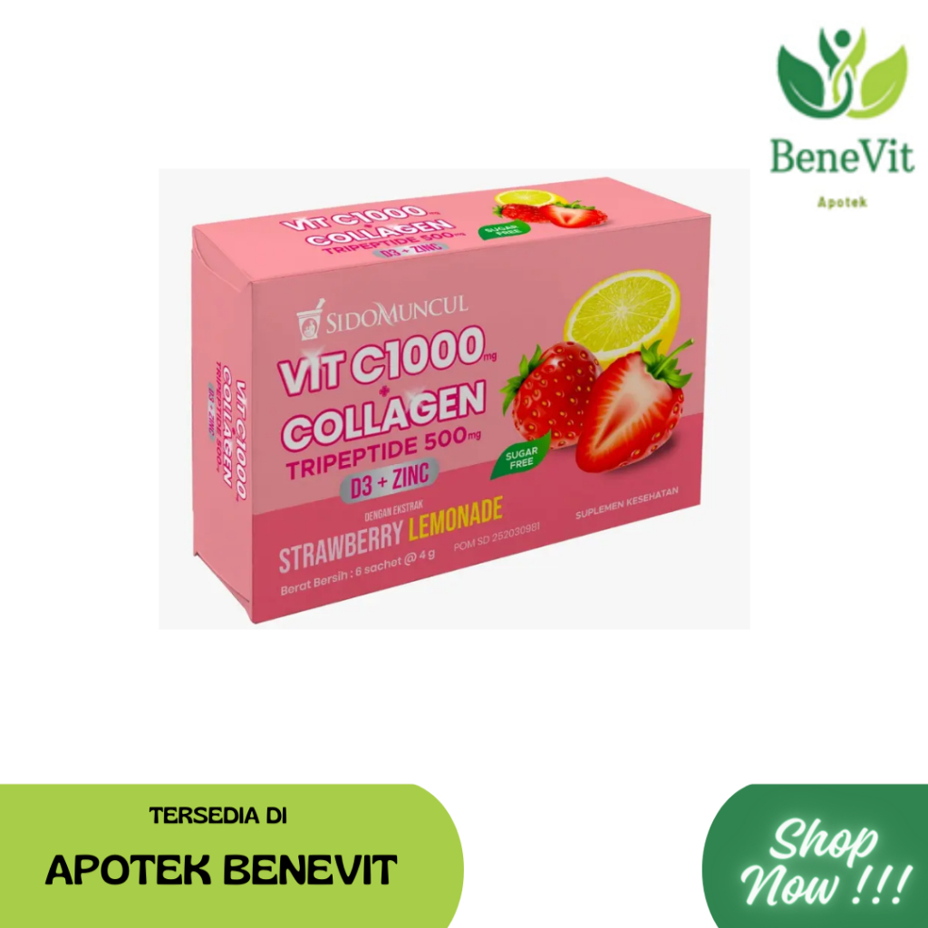 Vit C1000+Collagen D3 Zinc Sidomuncul